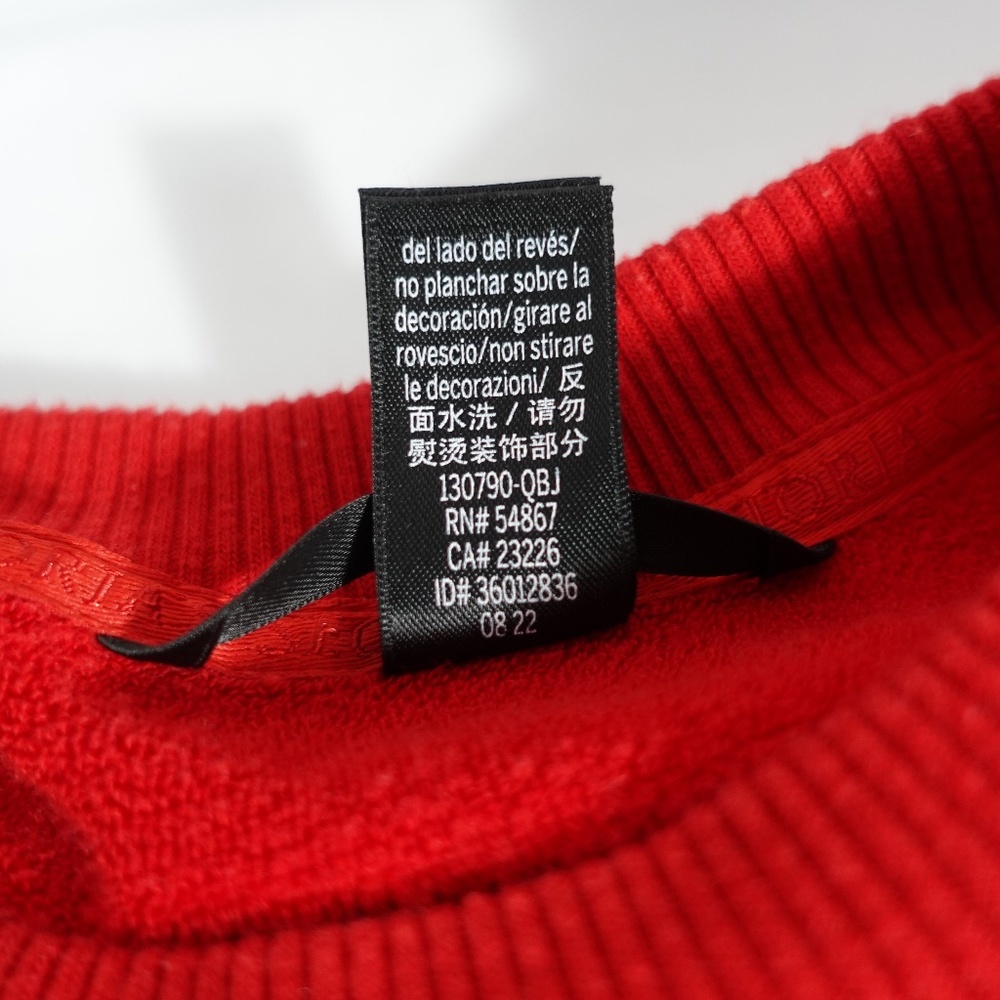 | Victoria's Secret | Red Stretch Fleece Crewneck Pullover Crop Sweater - Picture 6 of 6